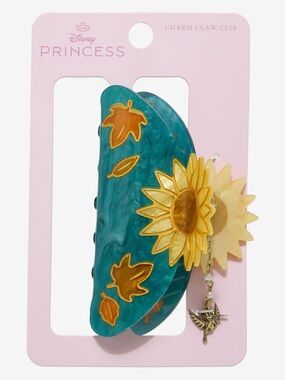 Disney Pocahontas Sunflower Claw Clip with Charm
